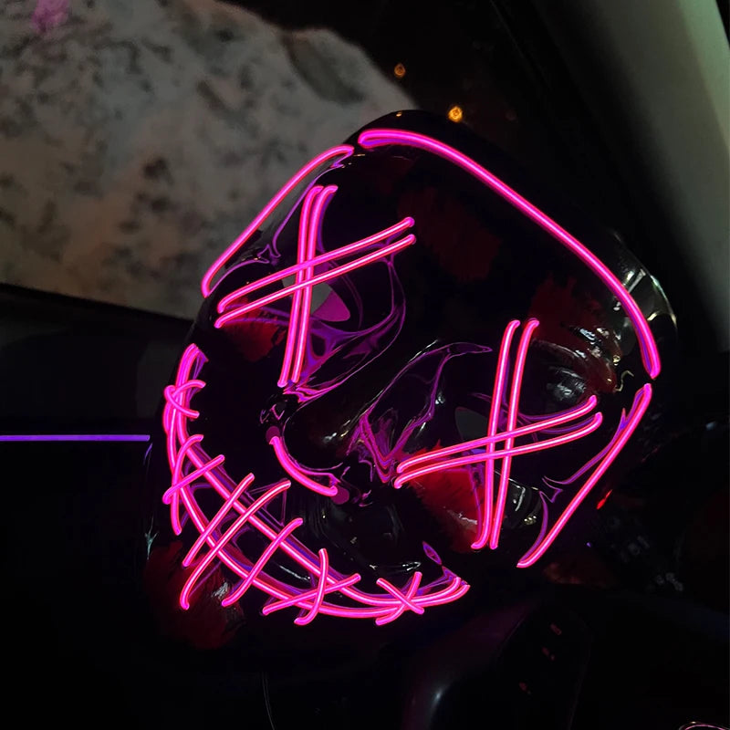 Wireless Neon LED Purge Mask Glow