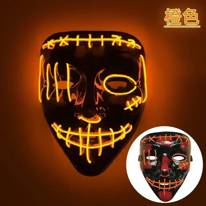 Wireless Halloween Neon LED Mask