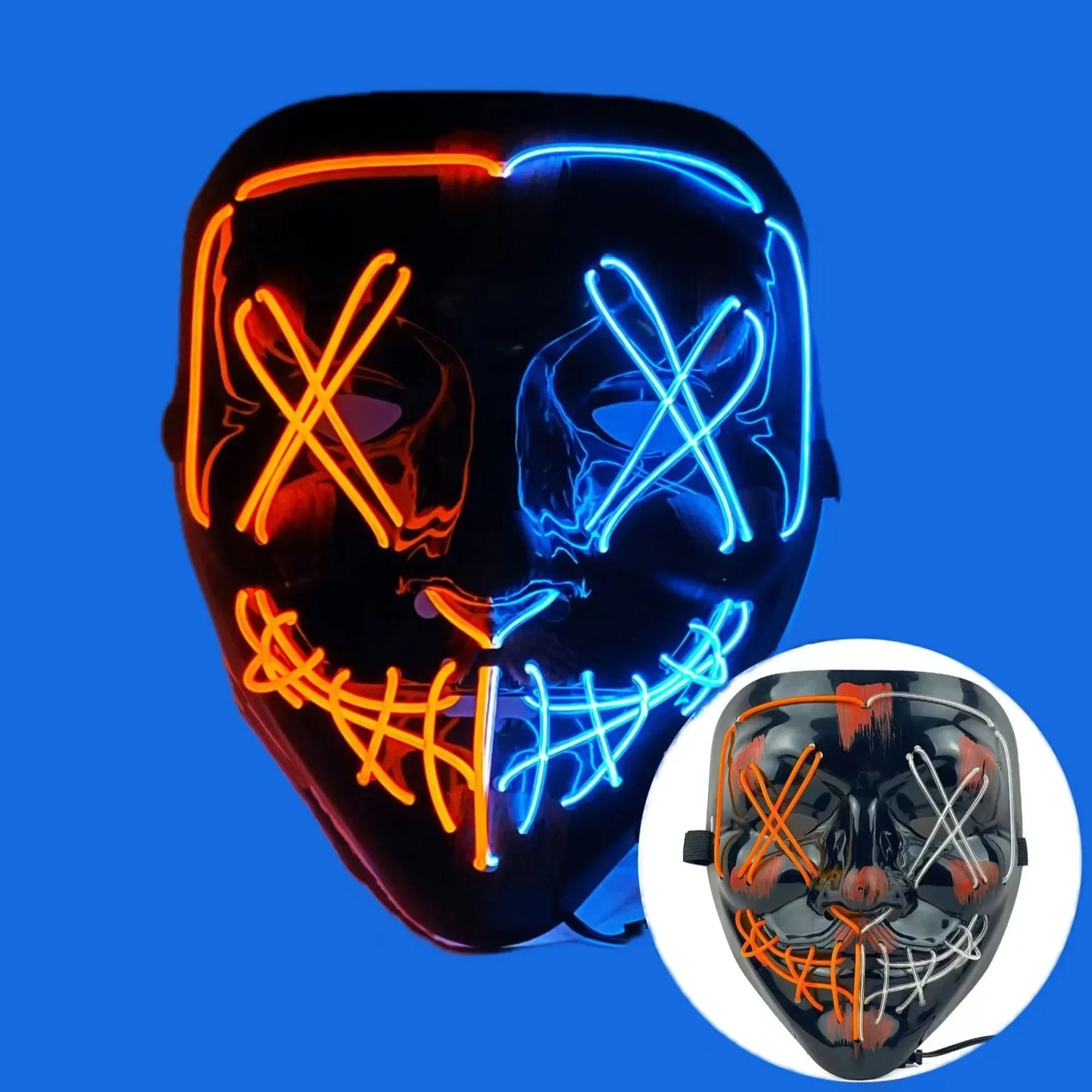 Wireless Halloween Neon LED Mask