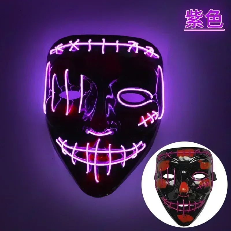 Wireless Halloween Neon LED Mask