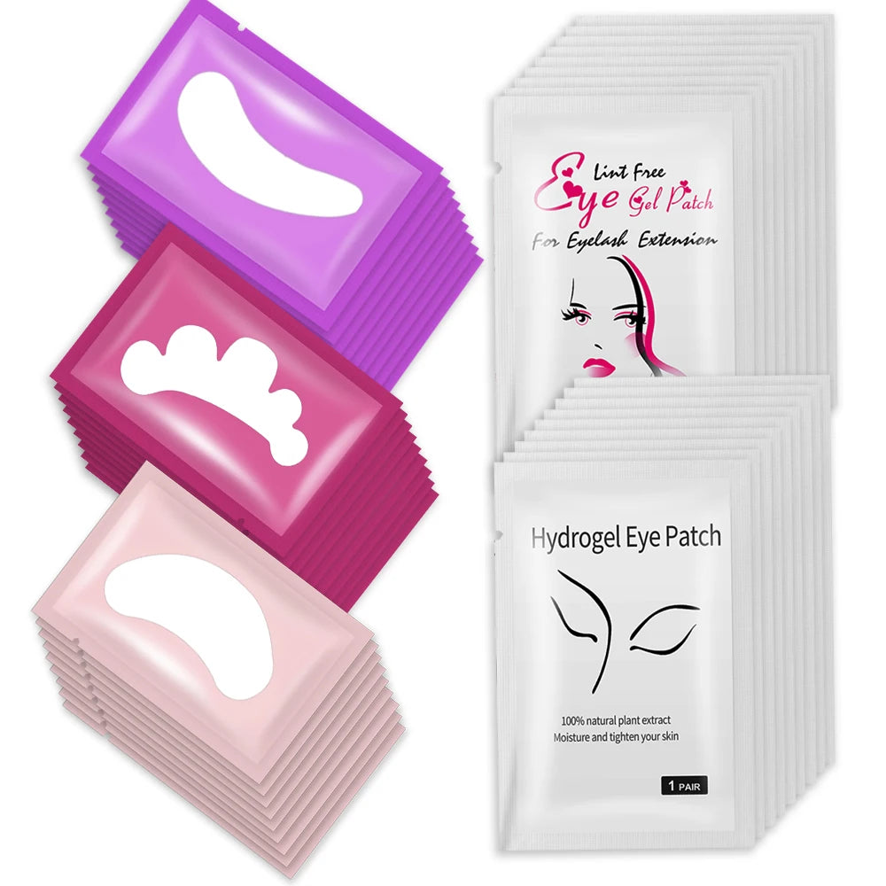 100 pairs Hydrogel Eyelash Pad