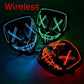 Wireless Halloween Neon LED Mask