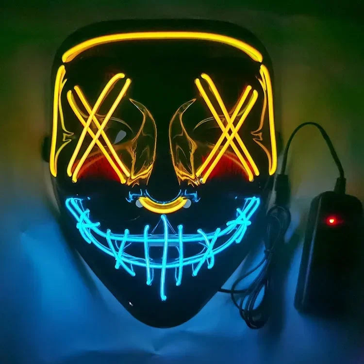 Wireless Halloween Neon LED Mask