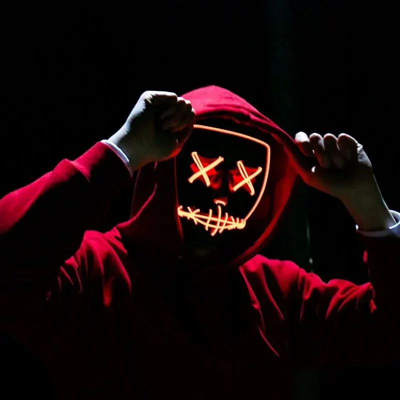 Wireless Halloween Neon LED Mask