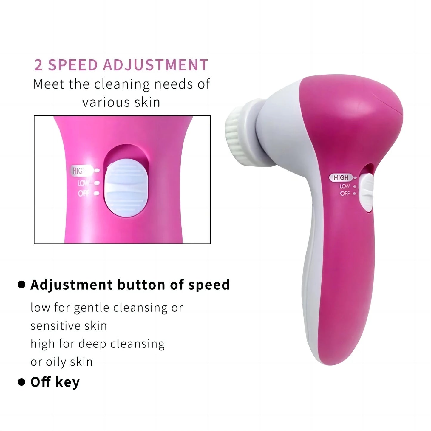 5 in 1 Facial Cleanser Brushes