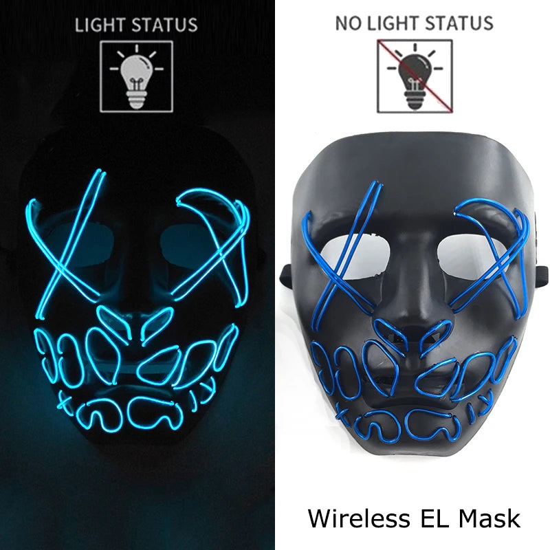 Wireless Neon LED Purge Mask Glow