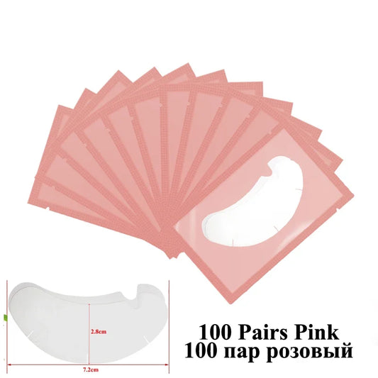 100pairs  U Shape Eyelash Pads