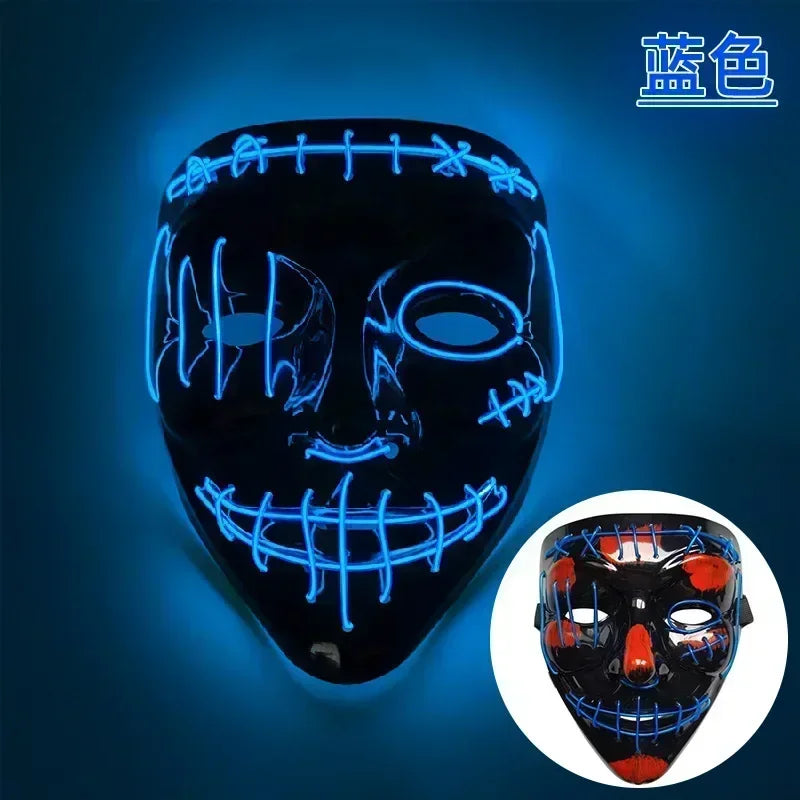 Wireless Halloween Neon LED Mask