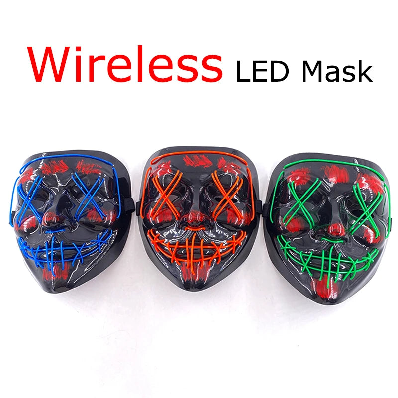 Wireless Neon LED Purge Mask Glow