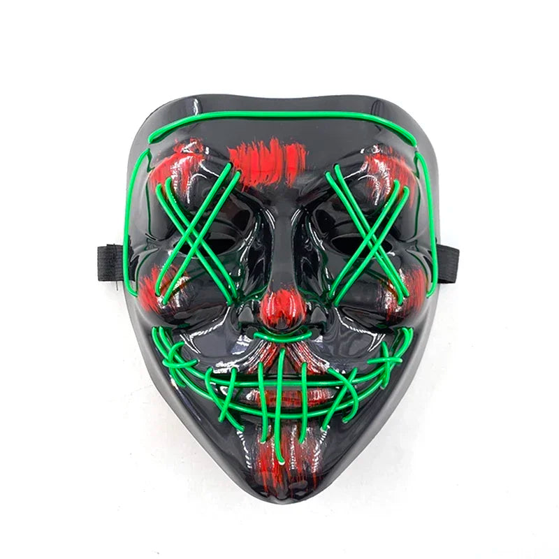 Wireless Halloween Neon LED Mask