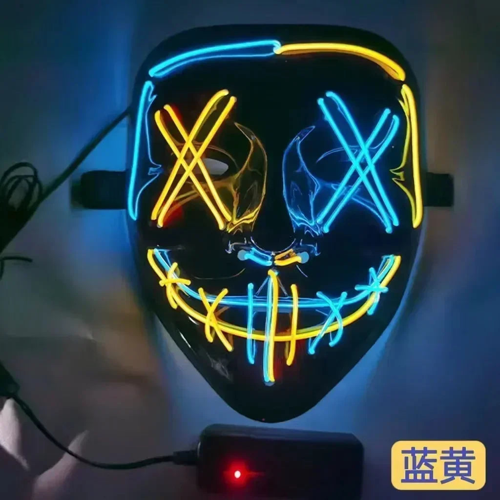 Wireless Halloween Neon LED Mask