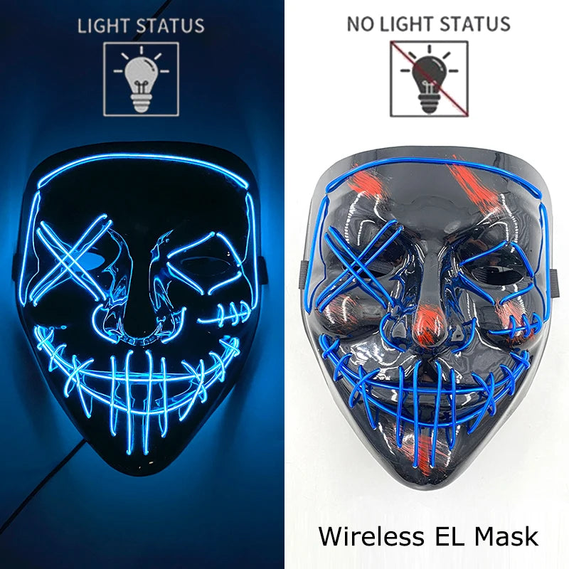 Wireless Neon LED Purge Mask Glow