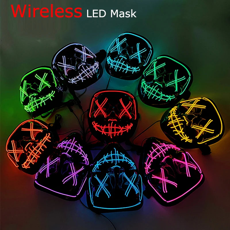 Wireless Neon LED Purge Mask Glow