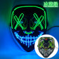 Wireless Halloween Neon LED Mask