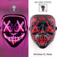 Wireless Neon LED Face Mask