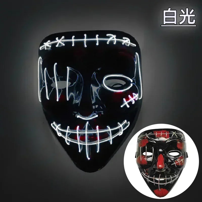 Wireless Halloween Neon LED Mask