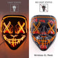 Wireless Halloween Neon LED Mask