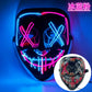 Wireless Halloween Neon LED Mask