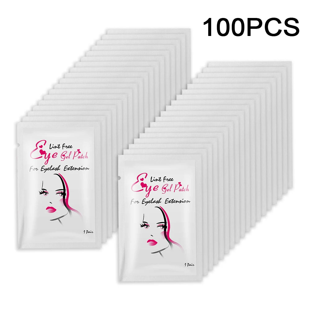 100 pairs Hydrogel Eyelash Pad