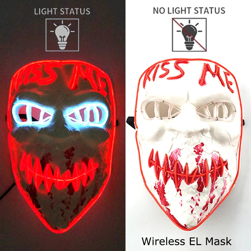 Wireless Neon LED Purge Mask Glow