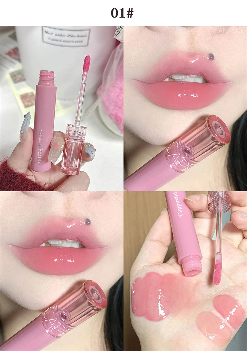 Waterproof Mirror Jelly Lip Gloss